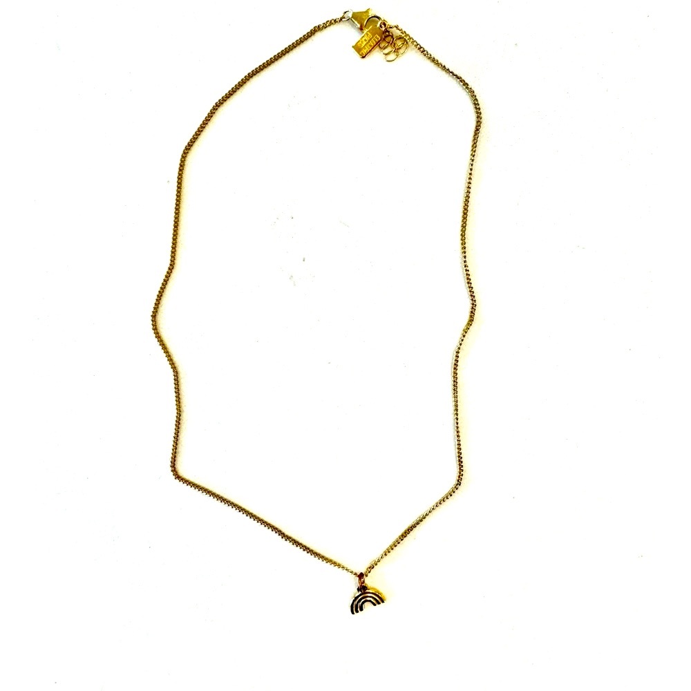 Electric Picks rainbow charm necklace